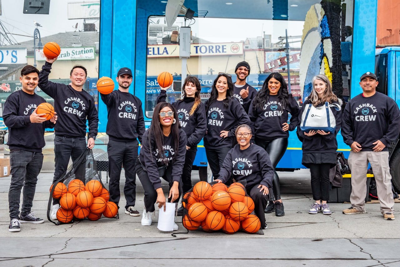 Cashback Crew brand ambassador team at an experiential event