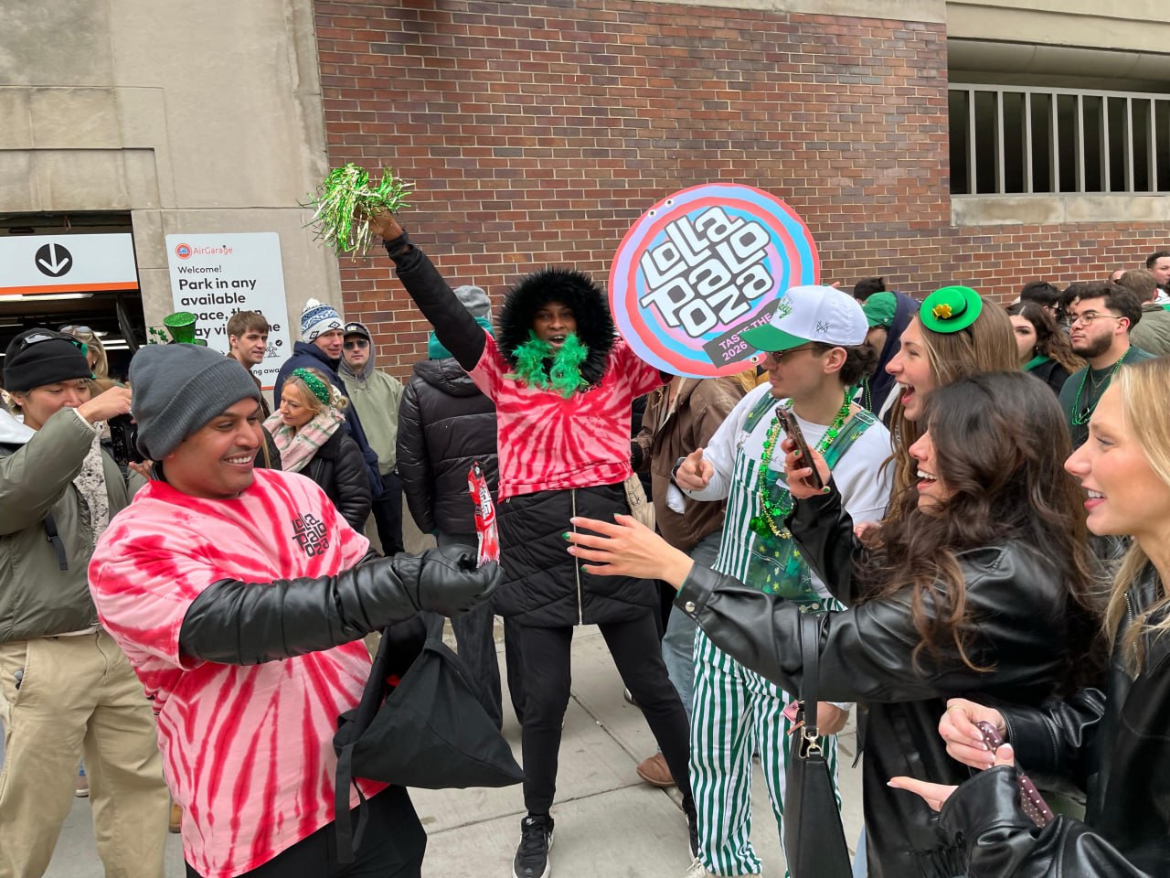 Lollapalooza street team activation with brand ambassadors