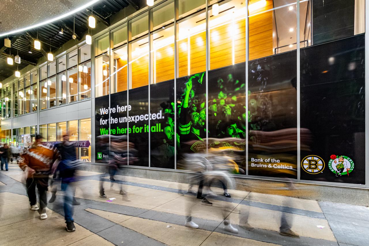 TD Bank Bruins & Celtics station domination in Boston